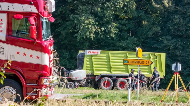 Accident grave entre camion et velo