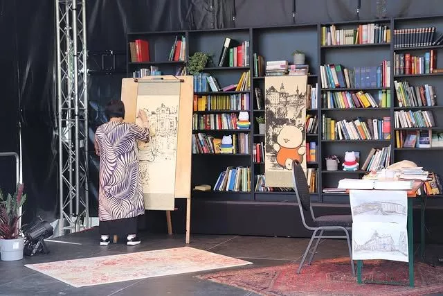 Bibliothèque en plein air à Luxembourg