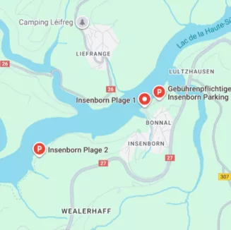 carte de plage 1 et 2 de Insenborn