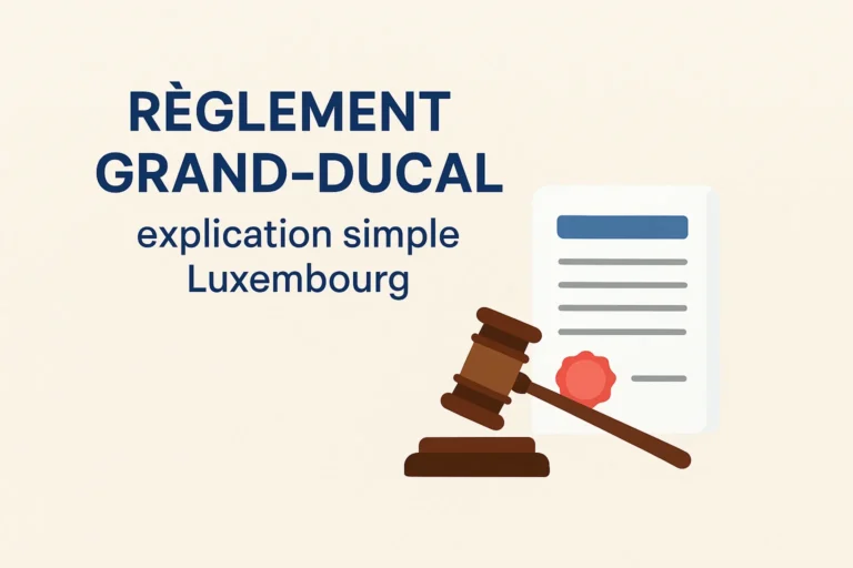 Règlement Grand Ducal luxembourg