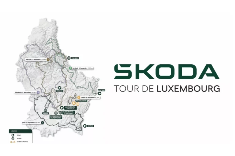 carte de parcours du Škoda Tour de Luxembourg 2025